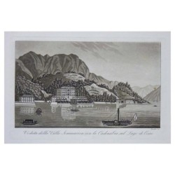 Veduta della Villa Sommariva con la Cadenabia sul Lago di Como