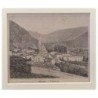 Stampa antica Tirano -Panorama ( Valtellina )