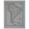 Stampa antica Carte Generale de l'Amerique Meridionale 1836