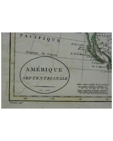Stampa antica Amerique Septentrionale William Guthrie 1803