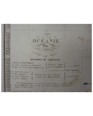 Stampa antica Oceanie 1836