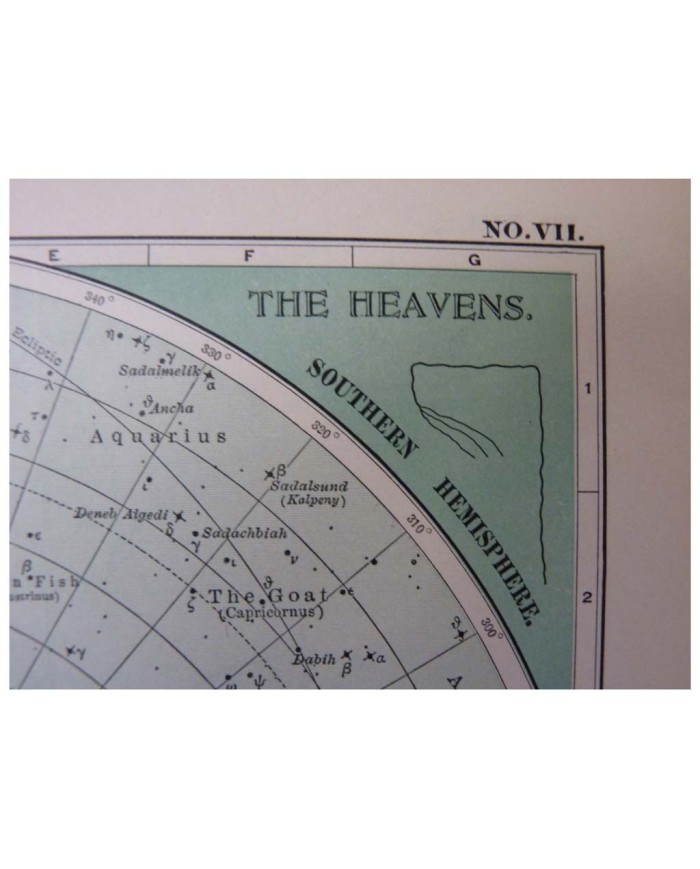 Stampa antica The Heavens 1930