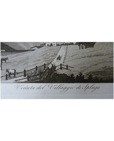 Veduta del Villaggio di Spluga anno 1833