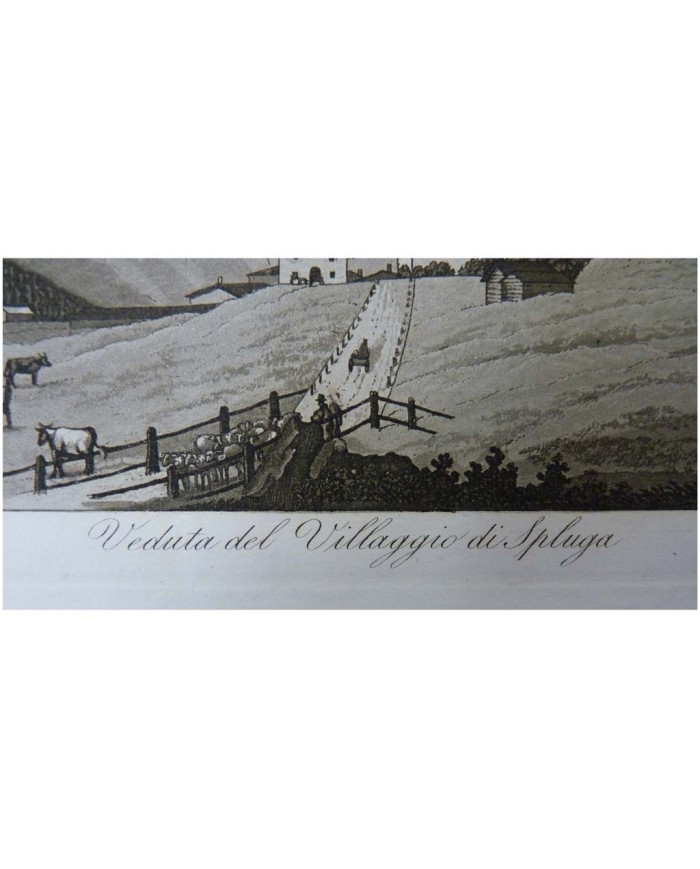 Veduta del Villaggio di Spluga anno 1833