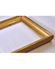 cornice artigiana dorata in foglia oro zecchino stile impero