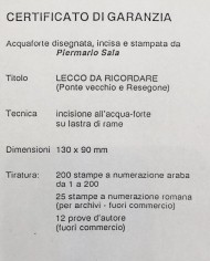 stampa Lecco Resegone e Ponte Vecchio